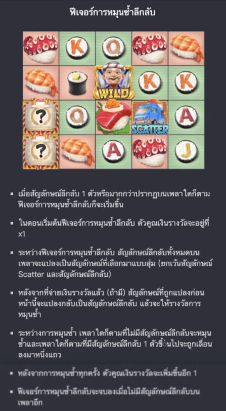 แนวทางของเกม ซูชิ โออิชิ