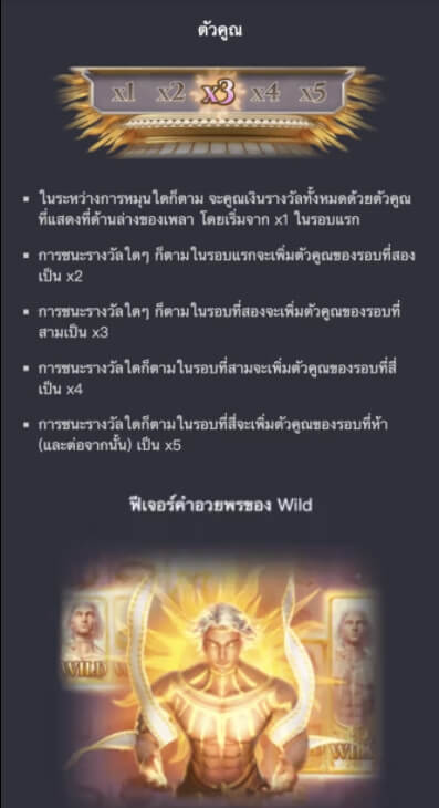 รูปแบบของโบนัสพิเศษจาก SLOT PG กำเนิดอพอลโล