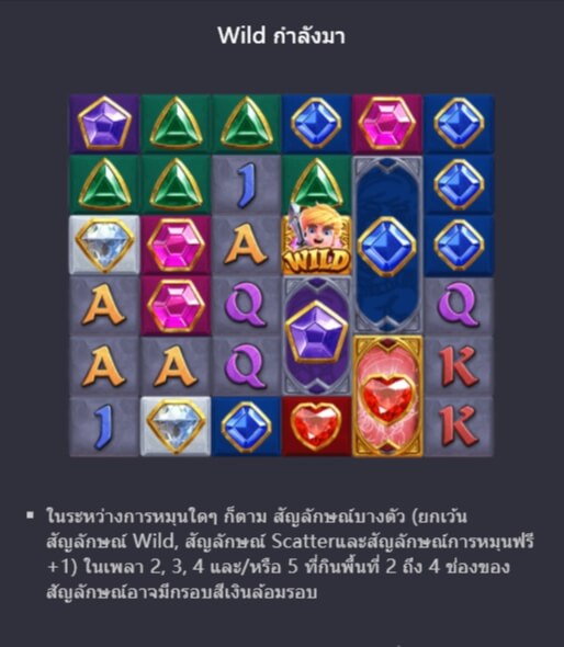 รูปแบบของโบนัสพิเศษจาก SLOT PG อัญมณีผู้พิชิตยึดครอง