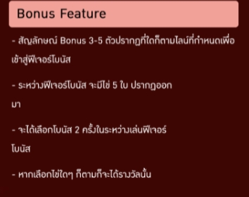 รูปแบบโบนัสพิเศษของเกม การ์เดี๊ยน วิซาร์ด